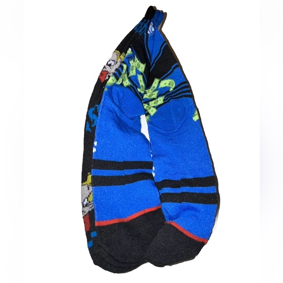Richie $ Rich Crew Socks 2 Pair Men's 6.5-12 Blue Black w $ Harvey Comics NEW! - Picture 5 of 9